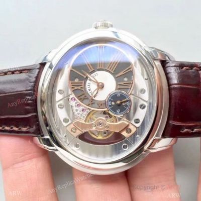 Swiss Replica Audemars Piguet Royal Millenary Cal.4101 SS Skeleton Dial Watch